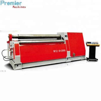 China Factory Four 4 Roller Manual Sheet Metal Bending Machine W12 Metal Roller Rolling Machine for sale