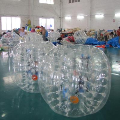 China Toy Inflatable Bubble Body Football Inflatable Soccer Ball For Adult Kids for sale