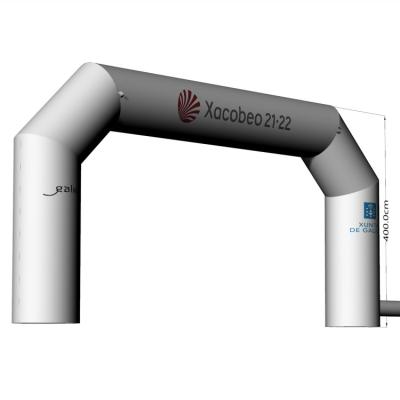 China Promotion activity white inflatable arch custom logo printing inflatable finish line arch for event for sale