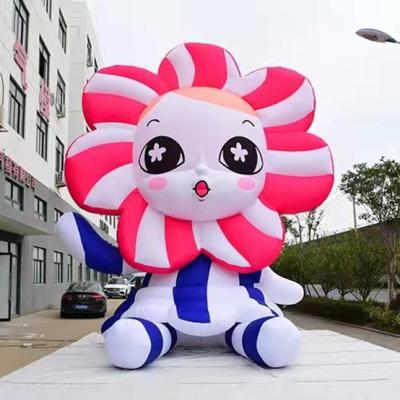 China Lovely Oxford Cloth / PVC Flower Character Display Outdoor Advertising Inflatable Cartoon for sale