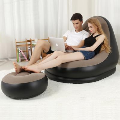 China Other Silla Inflables Outdoor Air Pump Custom Lazy Lounge Sofa Bed Inflatable Movie Chair Lay Down Sofa Adult Relax Seat Set For Adult for sale