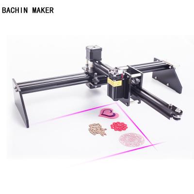 China Laser Engraving BACHIN Hot Sale 7W Diode Focus 450nm Diy Laser Engraving Machine Mini Adjustable Portable Laser Printer for sale