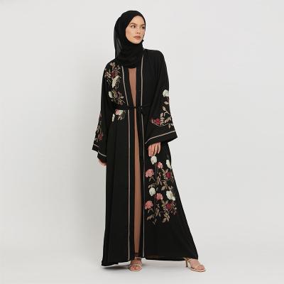 China Baju Kurung Islamic Clothing Fashion Evening Dress Modern Best Quality Long Sleeve Embroidery Kimono Abaya Al Haramain Jubah for sale