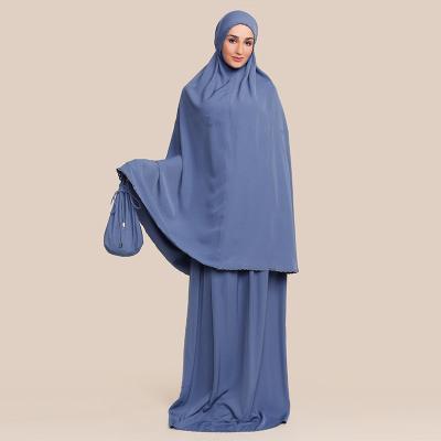 China Polyester New Arrival Arab Islamic Women Clothing Abaya Khimar Jilbab Muslim Wear Dress Pants Set for sale