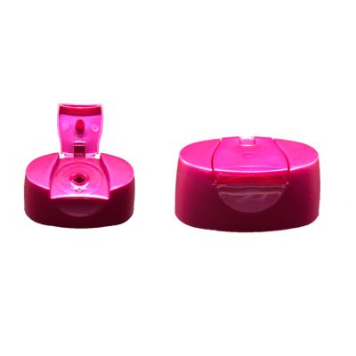 China Non Spill 28mm Plastic Shampoo Flip Top Cap For HDPE Bottle for sale