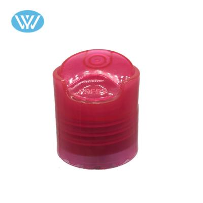 China Non Spill 24/410 Colored Plastic Disc Top Cap For Cosmetics for sale