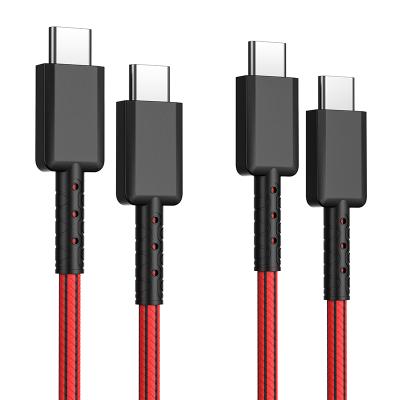 China Etc.electronic mobile phone product with type C port new design durable type PD fast charging cable USB C to C data transfer cable for power adapter charger and phone android for sale