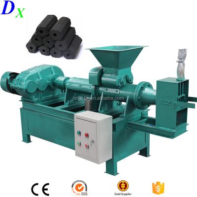 China BBQ Screw Press Stick Shape BBQ Charcoal Powder Briquette Machine Vendor for sale