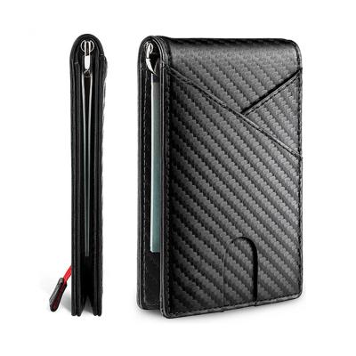 China Waterproof 2021 new bag, exquisite gift box, carbon fiber dollar summer business fashion card clip for sale