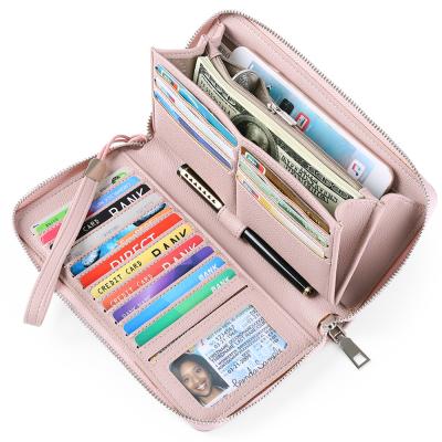 China Large Capacity RFID Ladies Bank Card Collection Bag for sale