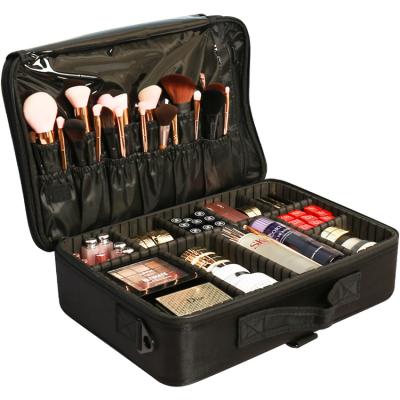 China Portable Case Dustproof Dresser Cleaning Brush Makeup Lipstick Skin Care Products Fashion Cosmetics Storage Box Table Makeup Bag for sale