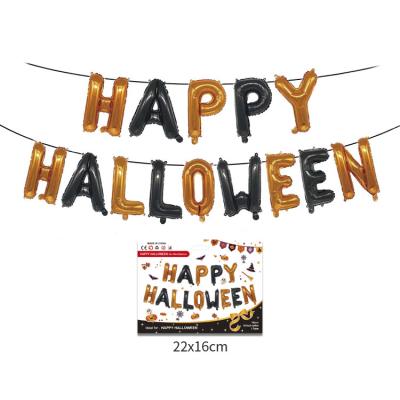 China Gift Toy Party Decoration Happy Halloween 18inch Letter Alphabet Foil Balloon Set for sale