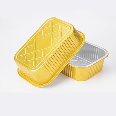 China Food Grade 9inch Pizza Disposable Aluminum Takeout Container Eco-Friendly Tin Foil Dishes Color Custom Color Pan With Clear Transparent Lid for sale