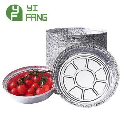 China Food Grade Oven Safe Aluminum Fast Packaging Eco-Friendly Pie Filters Bulk Disposable Food Containers With Lid for sale