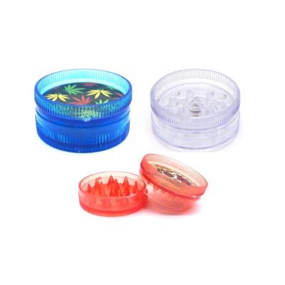 China 2 Layer 30mm Plain Transparency Stickers Custom Pocket UV Cheap Viable Clear Acrylic Plastic Mini Tobacco Herb Grinder Tobacco Herb Grinder for sale