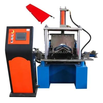 China Construction worksÂ   Metal Ridge Tile /aluminum roof tile ridge cap roll flashing forming machine for sale