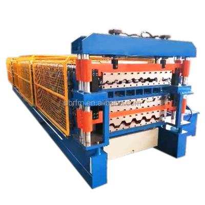 China Construction worksÂ   Metal Roofing Sheet Roll Forming Machine Best Price Three Layer Metal Roofing Sheet Machinery for sale