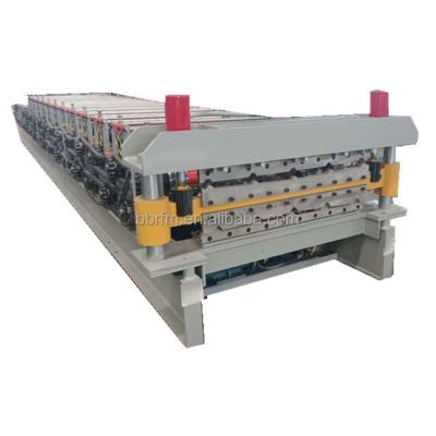 China Construction worksÂ   Double Layers Metal Sheet Step Tile Making Machine for sale