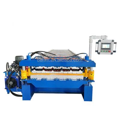 China Construction worksÂ   India Design Hot Double Layer Roll Forming Machine / Tile Making Machine for sale