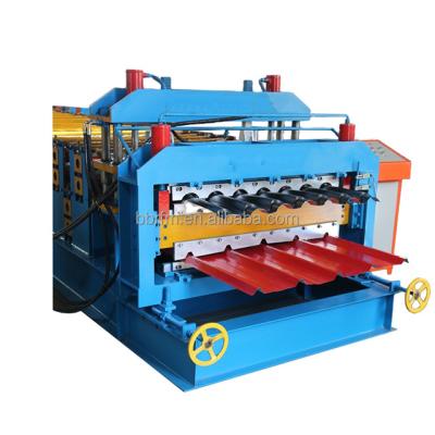 China Building Material Shops High Safety Glazed Tile Roofing Color Coated Roof Sheet Roll Forming Machine for sale