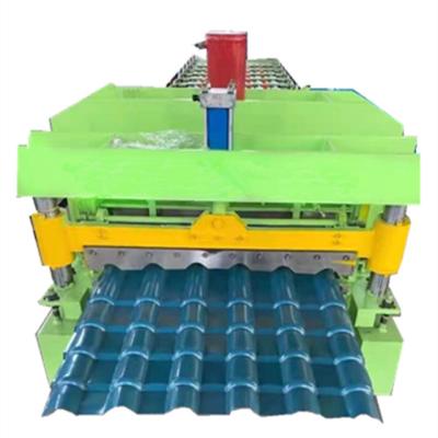 China Construction worksÂ   Roof Glazed Tile Roll Forming Equipment , Metal Sheet Roofing Panel Roll Forming Machinery for sale