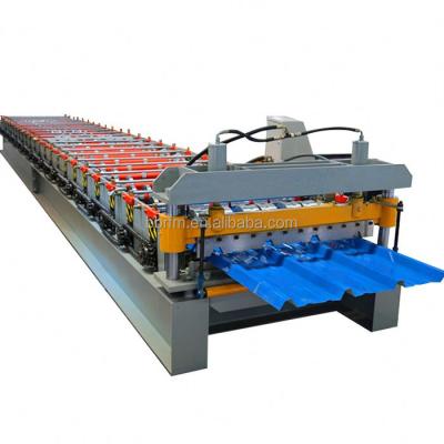 China Construction worksÂ   Hot Sale Metal Machinery Curved Roof Sheet Roll Forming Machine for sale