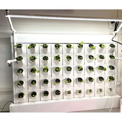 China Grows Type Indoor Vertical Greenhouse PP Hydroponic Wall Growing System for sale