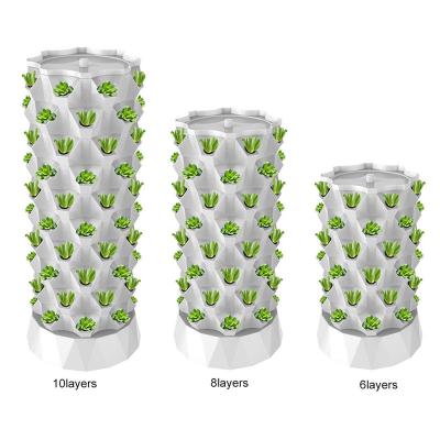 China Indoor Farms Garden 8 Layers Aeroponic Tower Systems Pineapple Hydroponic Growing Vertical Tower for sale