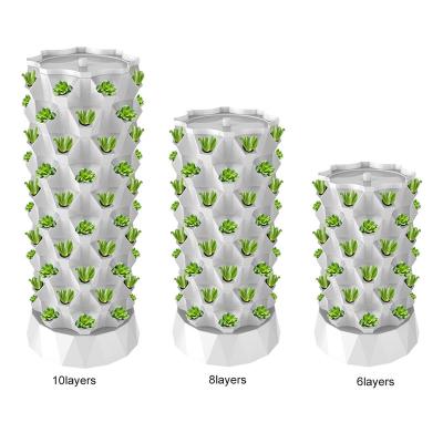 China Farms Pineapple Indoor Vertical Aeroponic Hydroponic Tower Hydroponic Growing Systems for sale