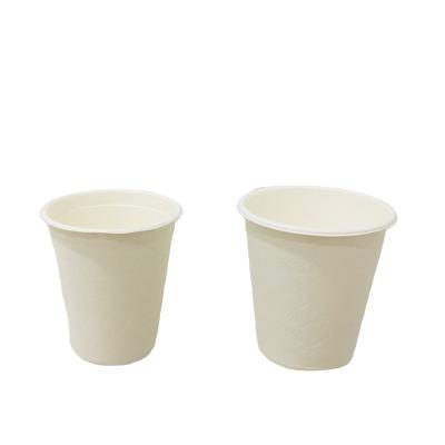 China Disposable 8oz Sugarcane Bagasse Pulp Disposable Drinking Cup Sugar Cane Cup for sale