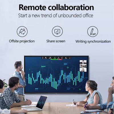中国 教授のための多タッチ画面 スマートな板移動式立場の教室のデジタルwhiteboardの理性的な相互フラット パネル 販売のため