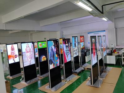 China Commercial Indoor 55 Inch Digital Signage Totem 450cd/M2 Vertical Touch Screen for sale