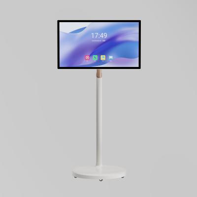 China VETO 24 inch Indoor Touch Screen met batterij 13MP Camera Draagbare Smart TV op wielen Voor werk en studie Te koop