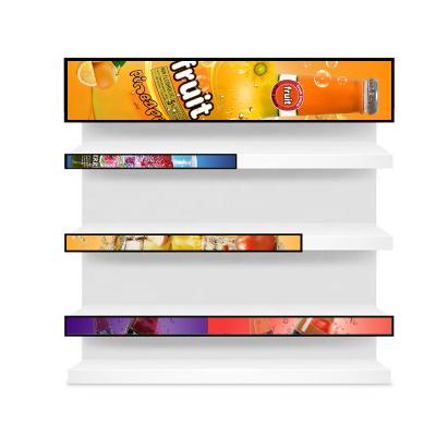 China CCC Bar Stretched LCD Display High Brightness Subway Advertising Panel Display Screen for sale