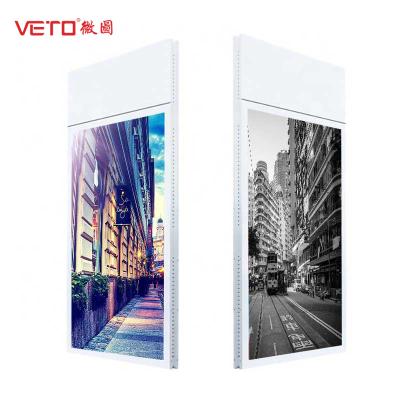 China Aluminium die het Uiterst dunne LCD Scherm, LCD Digitale Signage Vertonings Dubbele Kant hangen Te koop