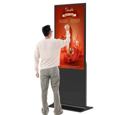 China Vloerstaande digital signage 43 49 55 inch android video lcd reclame speler kiosk verticale totem Te koop