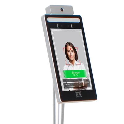 China SDK 10W 350cd/M2 Face Recognition Temperature Scanner for sale