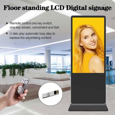 China lcd-Werbungsspielers der 55-Zoll-digitales Totem des Innenbodenstand wifi Touch Screen Kiosk sinage Anzeigendigitalen beschilderung zu verkaufen