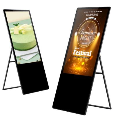 China VETO Hot Sale 43 49 55 Inch Portable Advertising Poater Indoor LCD Capacitive Touch Screen for sale