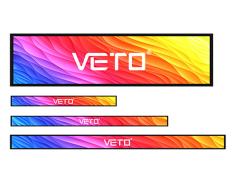 VETO 23.1 Inch Bar Screen Edge Display Bar Lcd Panel For Shelves Supermarket Digital Signage Stretched