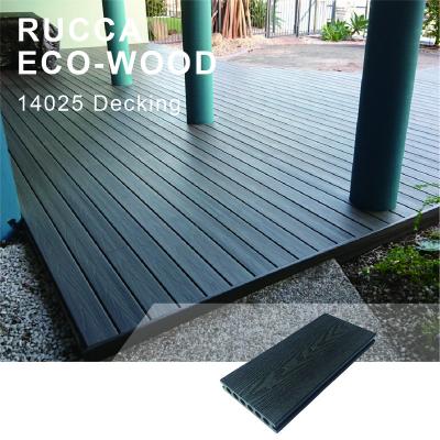 China Low Maintenance 3d Wood Grain Exterior Embossing Deep Embossing Composite Decking For Exterior for sale