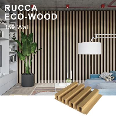 China Waterproof WPC/PVC Decoration Interior Wall Design Wood Plastic Composite Wood Cladding Panels Roofing Boards for sale