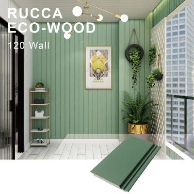 China Rucca WPC Weatherproof Wood Wall Plastic Composite Exterior Design Paneling Solid Decoration Cover Wood Edges for sale