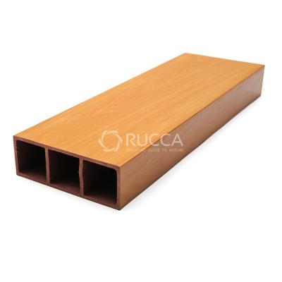 China Waterproof WPC interior decorative wood slat. Low Price Wooden Lumber For Room Partition , Wall Cladding 100*35mm New Building Materials for sale