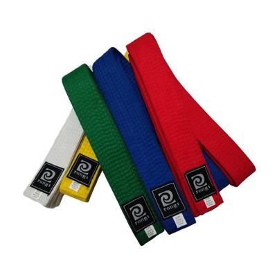 China High Quality Belt Hot Selling Polyester Cotton Taekwondo Belt White Martial Arts Belts for sale