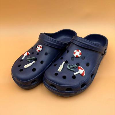 China Breathable Flower Decorate Waterproof Non-slip Children EVA Garden Clogs Sandals Shoes Lady Slipper Big Size Design for sale