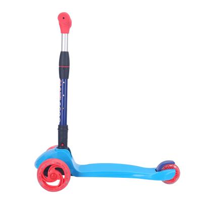 China Landergo Factory Price Youth Baby Kids Kick Scooter Three PU Flash Wheels Folding Kick Scooter for sale