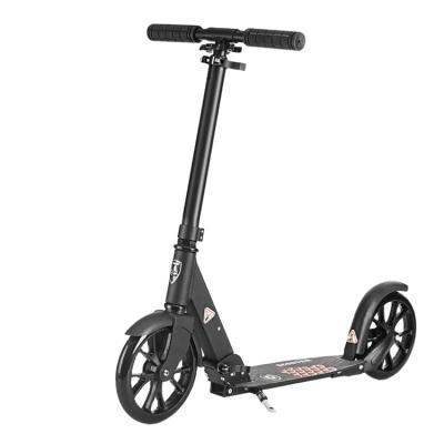 China Large 250mm Height 2 Platform Youth Aluminum Scooter Adjustable Wheel Scooter With Pedals for sale