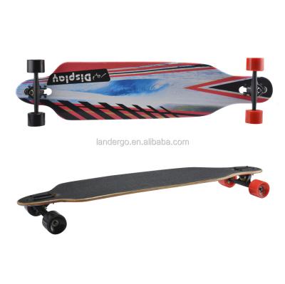 China High Quality Canadian Maple Wood Youth Inclined 8 Ply Longboard Complete Skateboard for sale