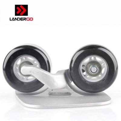 China Cheapest Aluminum Alloy Aluminum Alloy 72mm PU Wheels and ABEC-7 Backing Freeline Drift Skate for sale